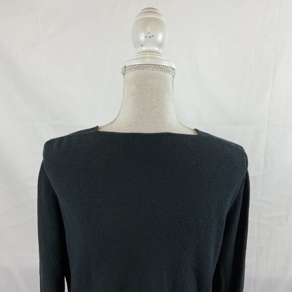 Max Mara Sweater L Black Semi-Sheer Long Sleeve - Picture 8 of 11
